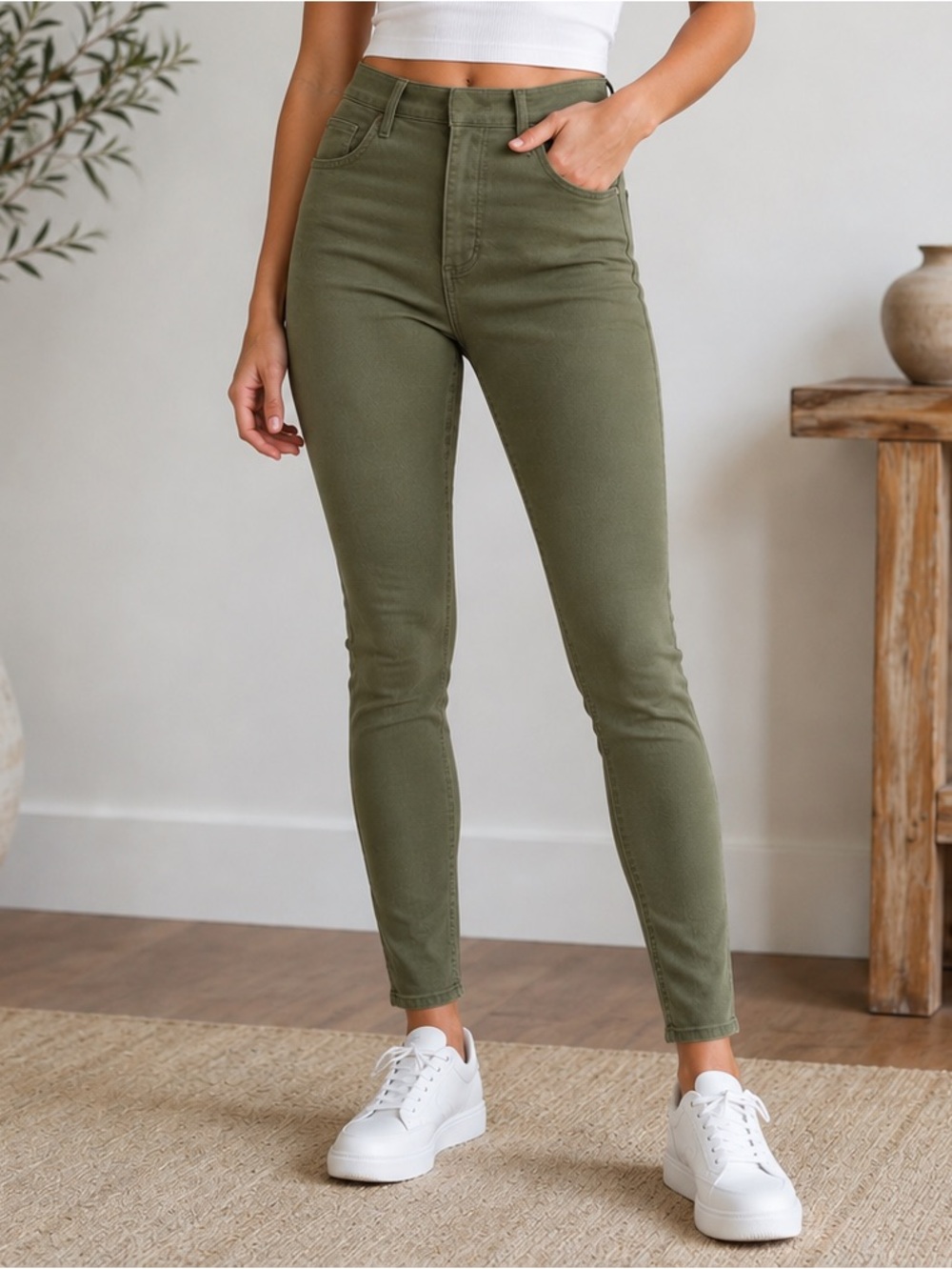 Denim Forum Yoko High-Rise Skinny Jeans